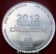 Solid Silver Round 1 Troy Oz 2012 Year Of The Dragon.  999 Chinese Lunar China Bu Silver photo 1