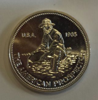 Engelhard Prospector Silver Round Bullion Coin - 1985 photo