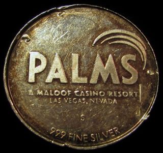 Palms Silver Casino Token 