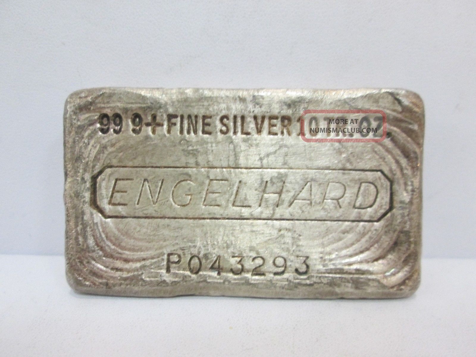 Engelhard -. 999 Fine Silver 10 Troy Ounce Bar