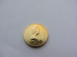 1984 $50 1 Ounce Gold Maple Leaf.  9999 Fine Bu Coin 1 Oz Gold Ounce Canadian photo
