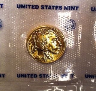 2009 $50 Gold American Buffalo In Sheet - - Gem Quality - - Bu photo