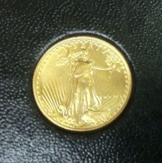 1986 1/10 Troy Oz Gold American Eagle $5 Coin Uncirculated photo