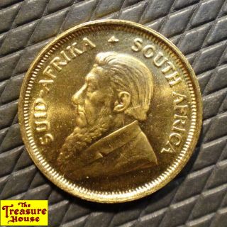 1980 South Africa 1/10 Oz Tenth Krugerrand 22k 91.  7 Solid Gold Bullion Coin Nr photo