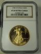 1986 - W $50 American Gold Eagle Proof Ngc Pf69 Ultra Cameo 1st Yr Issu Gold photo 2