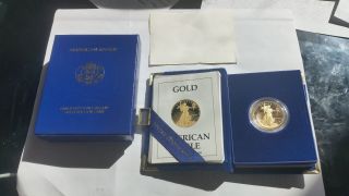 1989 Proof $25 Gold American Eagle (1/2 Oz) W/ photo