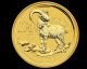 2015 Year Of The Goat 1/10 Oz Au$15.  9999 Gold Coin - Perth.  Bu. Gold photo 2
