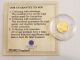 $25 World ' S Smallest Gold 999 Coin George Washington Certificate Of Authenticity Gold photo 2