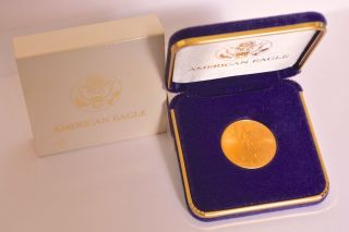 1997 1/2 Oz Gold American Eagle $25.  In Decorative Case (1) photo