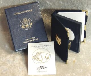 2006 1 Oz Ounce American Buffalo Proof Gold Coin Bullion Empty Box & Papers Only photo