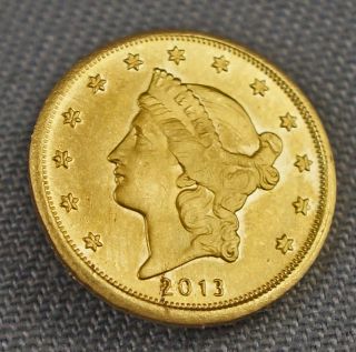 Rare Moonlight Daniel Carr,  Liberty Head 1/10 Troy Oz.  24k Gold Coin,  Nr photo