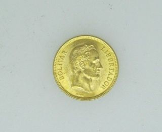 1930 Gold 10 Bolivares Venezuela Lustrous Bu Coin 9981 photo