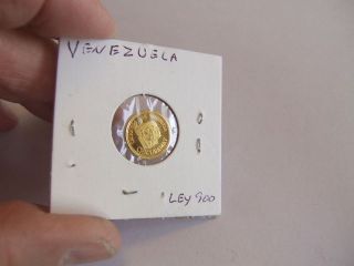 Collectible Vintage Chicuramay Caciques De Venezuela 900 Gold Coin photo