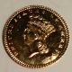 1887 Princess Head Gold Dollar In Capsule Ms Gold photo 1