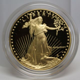 1986 W $50 American Gold Eagle 1 Oz Better Date Nr 01198285 photo