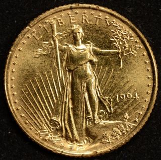 1994 $5 1/10th Oz Gold Eagle Bullion Coin photo