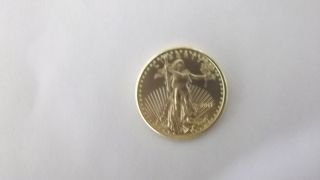 2011 1/4 Oz Gold American Eagle Bu $10 Coin photo