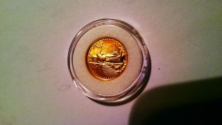 $5 American Gold Eagle 1999 Uncirculated 1/10 Oz Bu photo