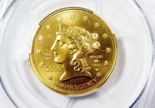 Buchanan ' S Liberty First Spouse $10 Gold Bullion Coin Pcgs Ms69 2010 - W photo