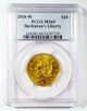 Buchanan ' S Liberty First Spouse $10 Gold Bullion Coin Pcgs Ms69 2010 - W Gold photo 2