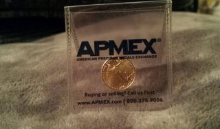 2014 $5 Gold Eagle 1/10 Ounce Gold Coin photo