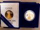 1986w American Gold Eagle 1oz Gold Proof Coin $50 Us W/coa Gold photo 1