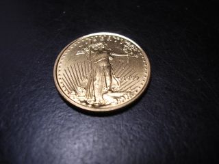 1999 1/10 Oz American Gold Eagle Unicirlated photo