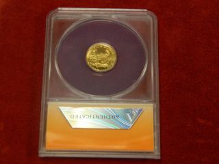 2008 $5 Gold Eagle First Day Of Issue Anacs - Ms70 photo