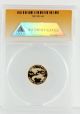 2010 - W $5 Gold Eagle 1/10 Oz Anacs Certified Pr70 Dcam - First Day Issue Pr 70 Gold photo 1