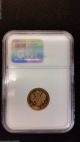 1902 Russian 5 Rubles Gold Coin Ngc Ms - 65 Gold photo 2