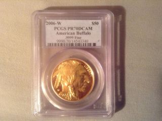 2006 - W $50 American Gold Buffalo Pr70 Dcam Pcgs photo
