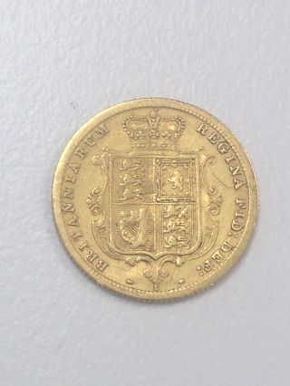 1883 Sydney Shield Half Sovereign Coin photo
