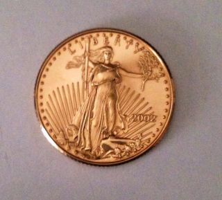 2002 1/4 Oz Gold Walking Liberty American Eagle Coin $10 Dollar Coin photo