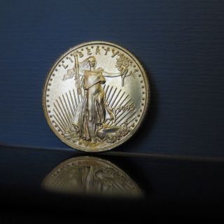1995 American Gold Eagle 1/10 Oz.  $5 Fine Gold Coin - /free photo