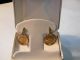 Chinese 1988 Panda Coin Earrings -.  999 Fine Gold - 1/20th Coin - 14k Gold Rope Bezel Gold photo 10