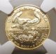 1991 $5 Gold 1/10 Oz American Eagle Ngc Certified Ms 70 Gold photo 2