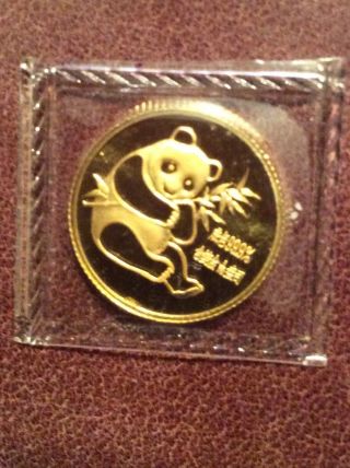 1982 China Panda 10 Yuan 1/10 Oz.  Gold.  Key Date photo