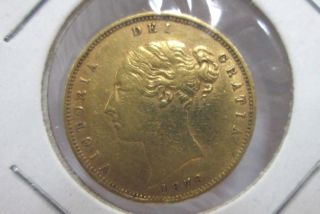 1878 Gold Victoria Half Sovereign photo