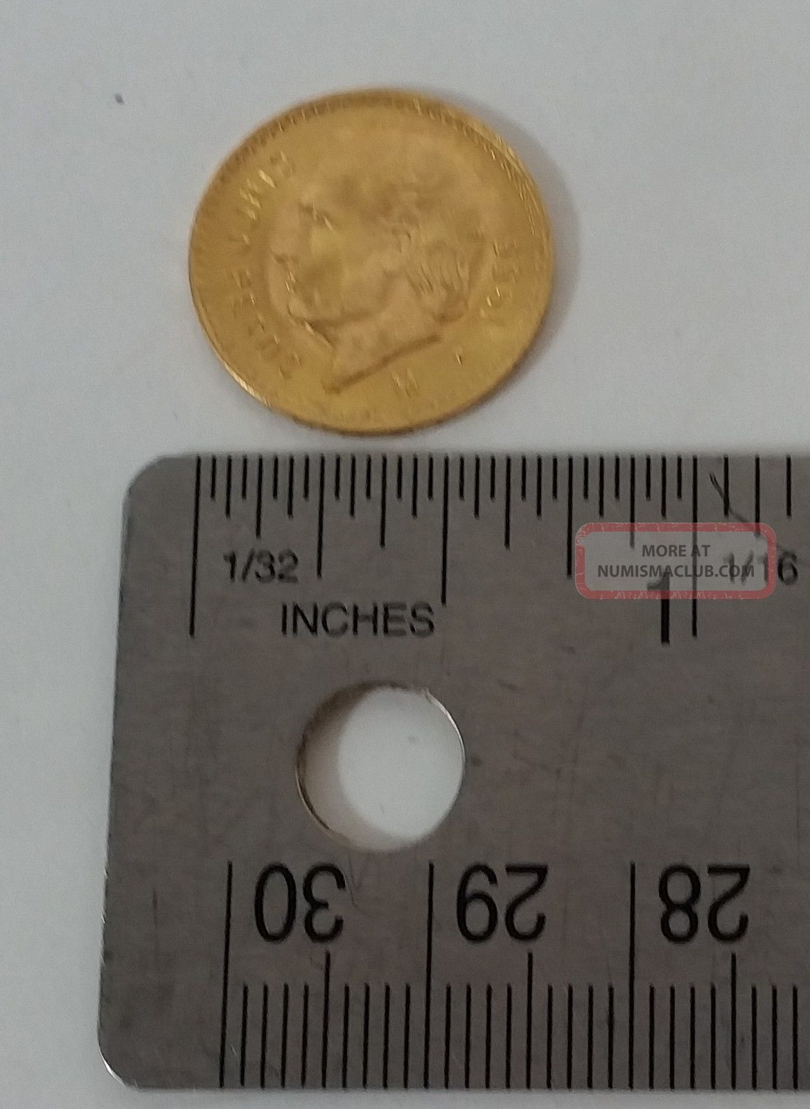 Mexican 1955 Cinco 5 Peso Gold Coin Mexican 1955 Cinco 5 Peso Gold Coin