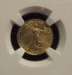 2010 $5 American Gold Eagle 1/10 Oz Early Releases,  Ngc Ms70 Gold photo 2