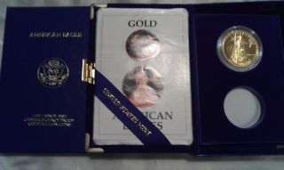 1987 American Eagle One Ounce Proof Gold Bullion Coin $50 Dollars W/coa photo