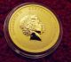 2011 1/10 Oz $15 Gold Ausralia Colorized Lunar Rabbit Coin In Perth Capsule Gold photo 2
