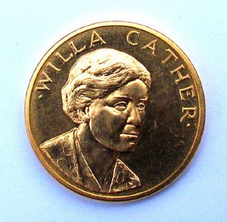 Willa Cather 1981 Uncertifie American Arts Commemorative Series 1/2 Oz Gold Coin photo