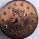 1849 9k Gold $1 Dollar Coin Canada Stick Pin Gold photo 2