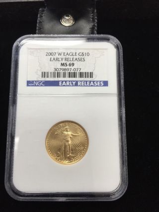 2007 W Gold Eagle.  Ms69 Early Release photo