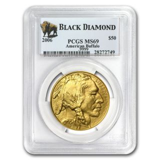 2006 1 Oz Gold Buffalo Coin - Ms - 69 Pcgs Black Diamond - Sku 79183 photo