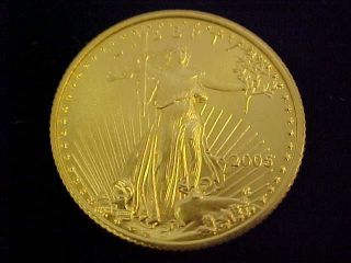 2005 American Eagle 1/4oz Fine Gold $10 Gold Coin Bullion Look photo