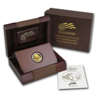 2008 - W 1/10 Oz Proof Gold Buffalo Coin - And Certificate - Sku 57266 photo