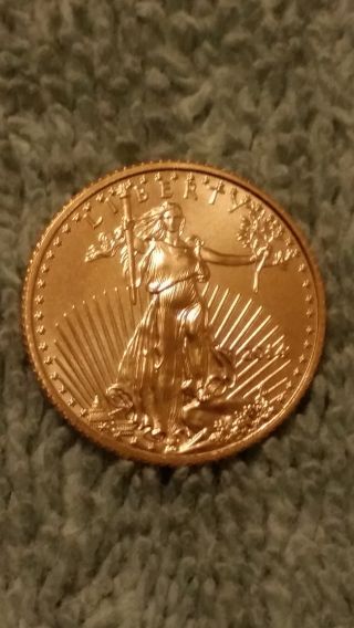 2014 1/10 Oz Gold American Eagle Coin photo