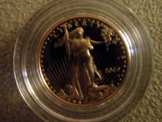 Proof 2005 1/10 Oz Gold American Eagle $5 Coin photo